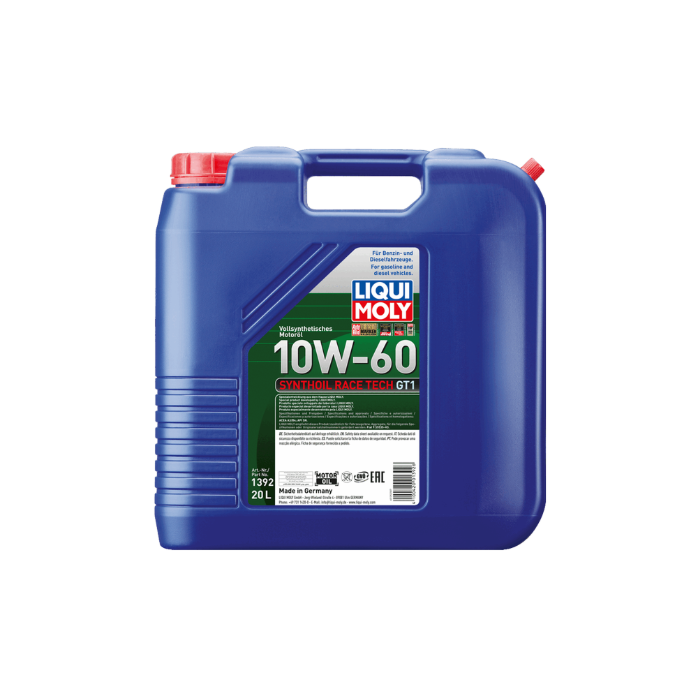 Variklio alyva LIQUI MOLY SYNTHOIL RACE TECH GT1 10W60 20L