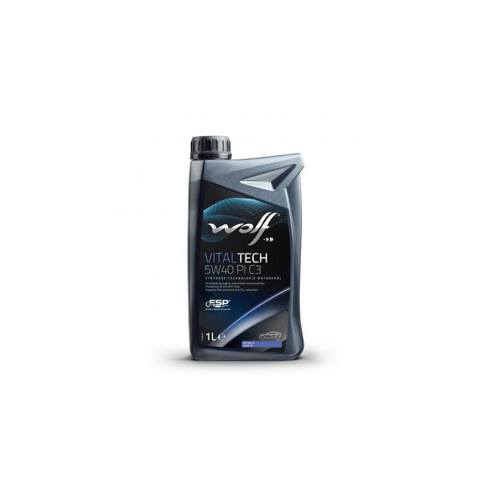 Variklio alyva WOLF VITALTECH 5W40 PI C3 1L