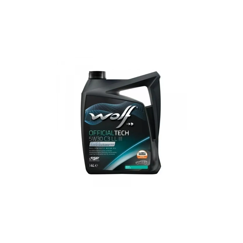Variklio alyva WOLF OFFICIALTECH 5W30 C3 LL III 4L