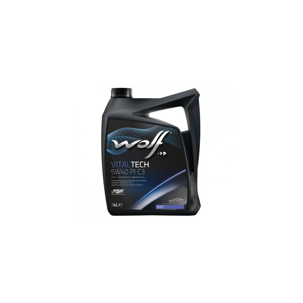 Variklio alyva WOLF VITALTECH 5W40 PI C3 4L