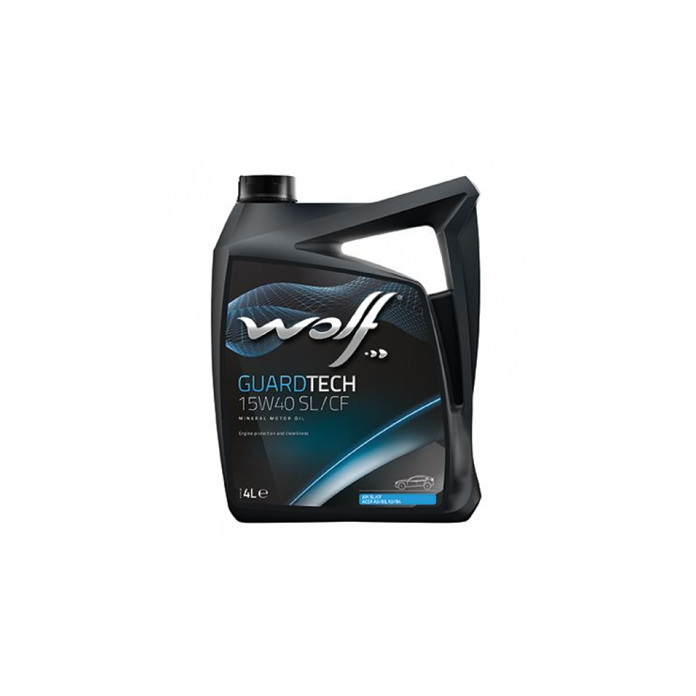 Variklio alyva WOLF GUARDTECH 15W40 SL/CF 4L