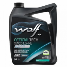 Variklio alyva WOLF OFFICIALTECH 0W20 LS-FE 4L