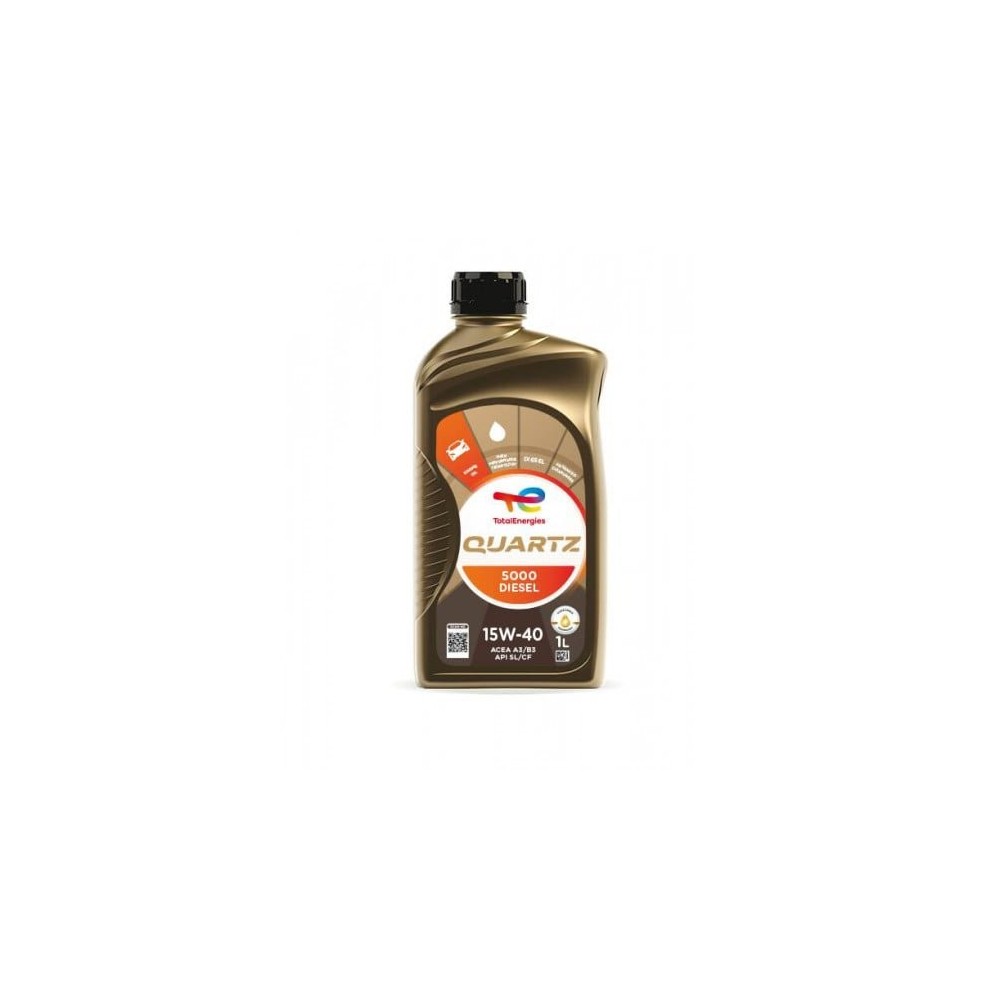 Variklio alyva TOTAL 15W40 QUARTZ 5000 DIESEL 1L