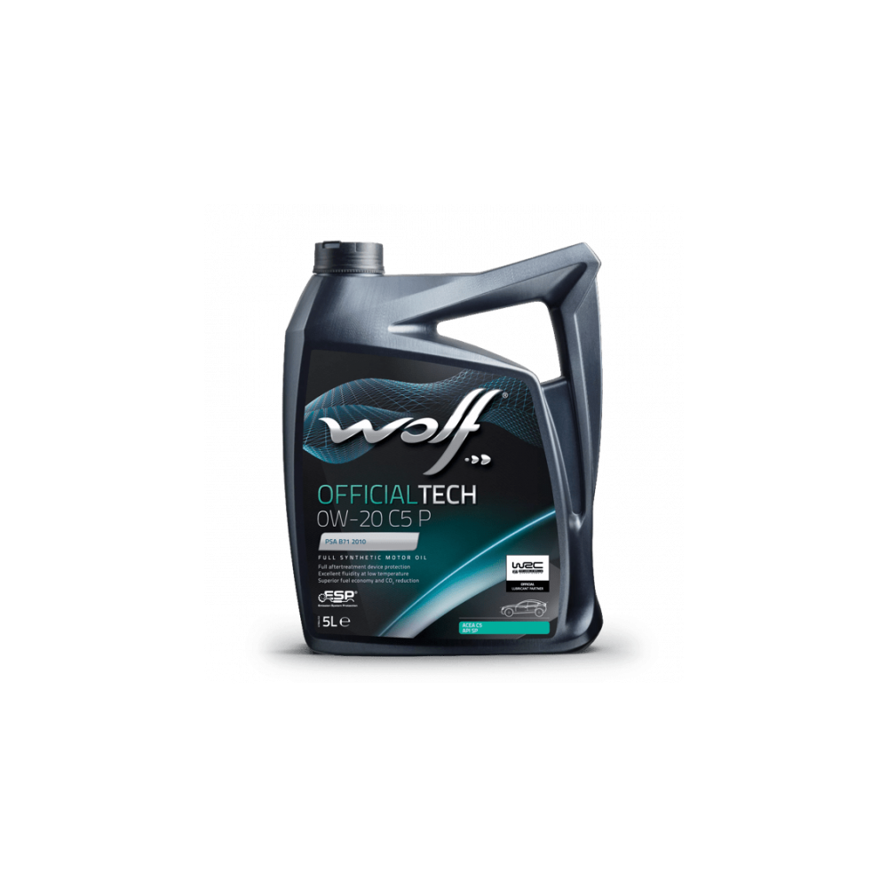 Variklio alyva WOLF OFFICIALTECH 0W20 C5 P 5L