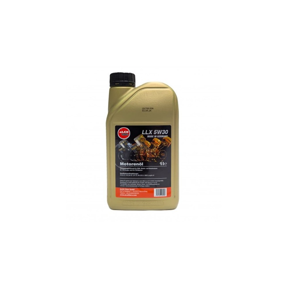 Variklio alyva ALCO FILTER LLX 5W30 1L