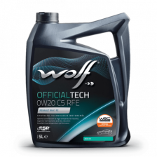 Variklio alyva WOLF OFFICIALTECH 0W20 C5 RFE 5L