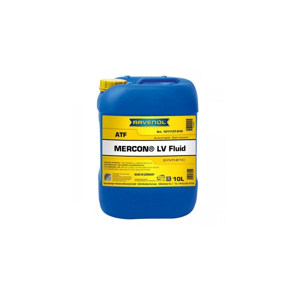 Automatinės pavarų dėžės alyva RAVENOL Mercon LV 10L