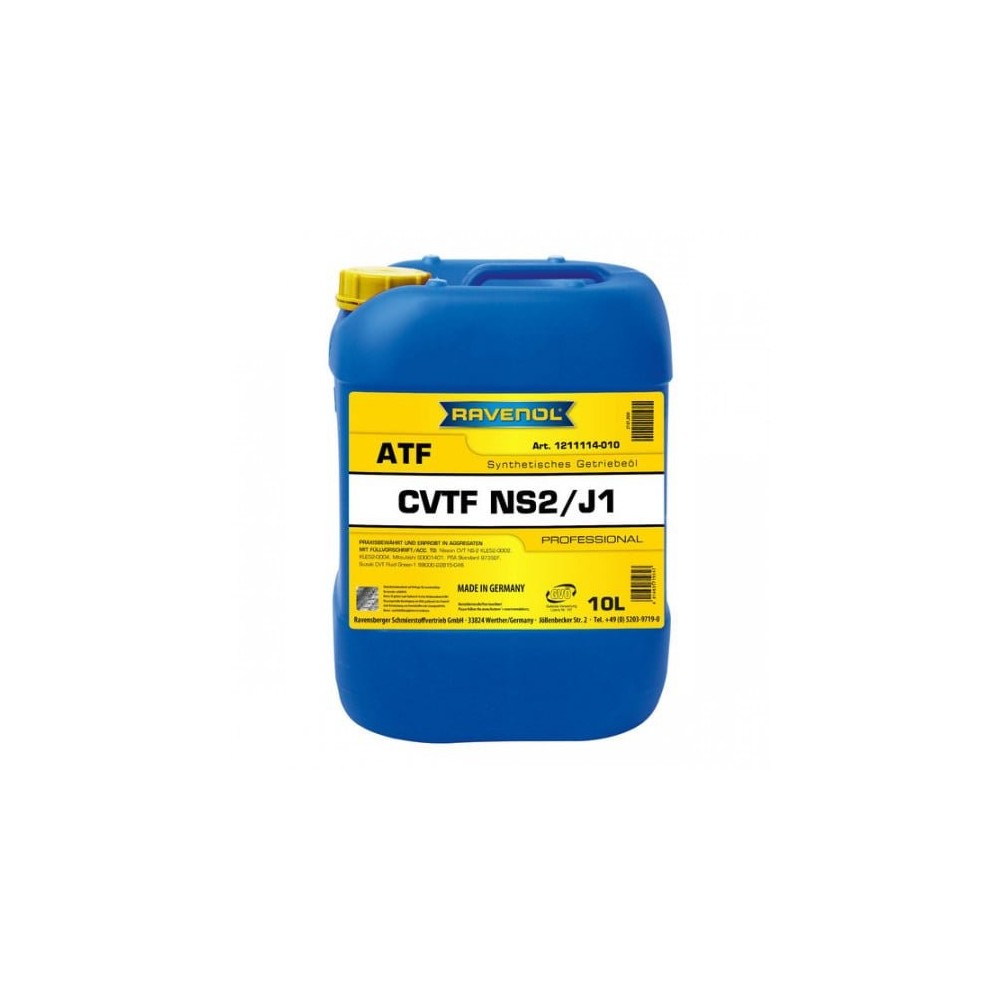 Automatinės pavarų dėžės alyva RAVENOL CVTF NS2/J1 10L