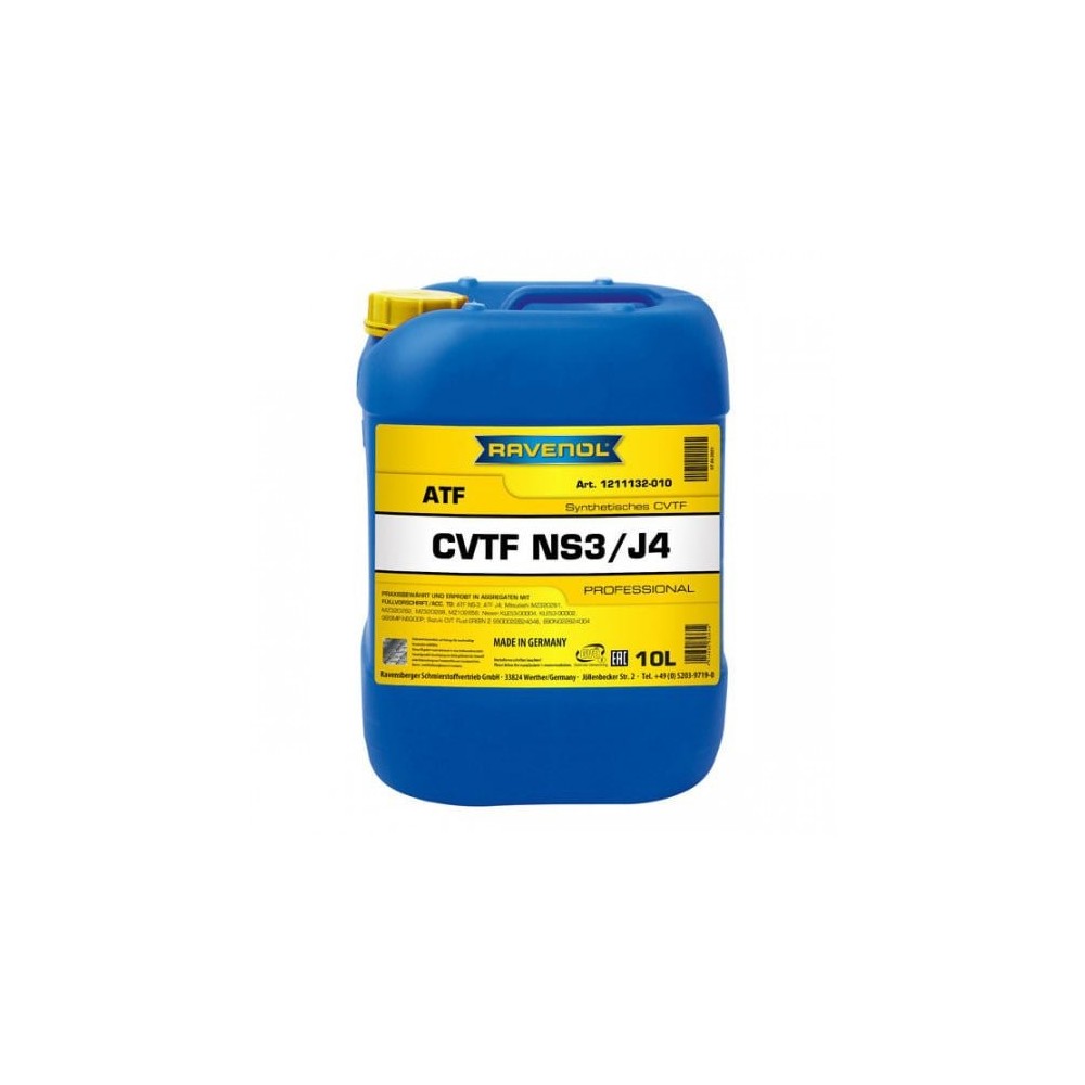 Automatinės pavarų dėžės alyva RAVENOL CVTF NS3/J4 10L