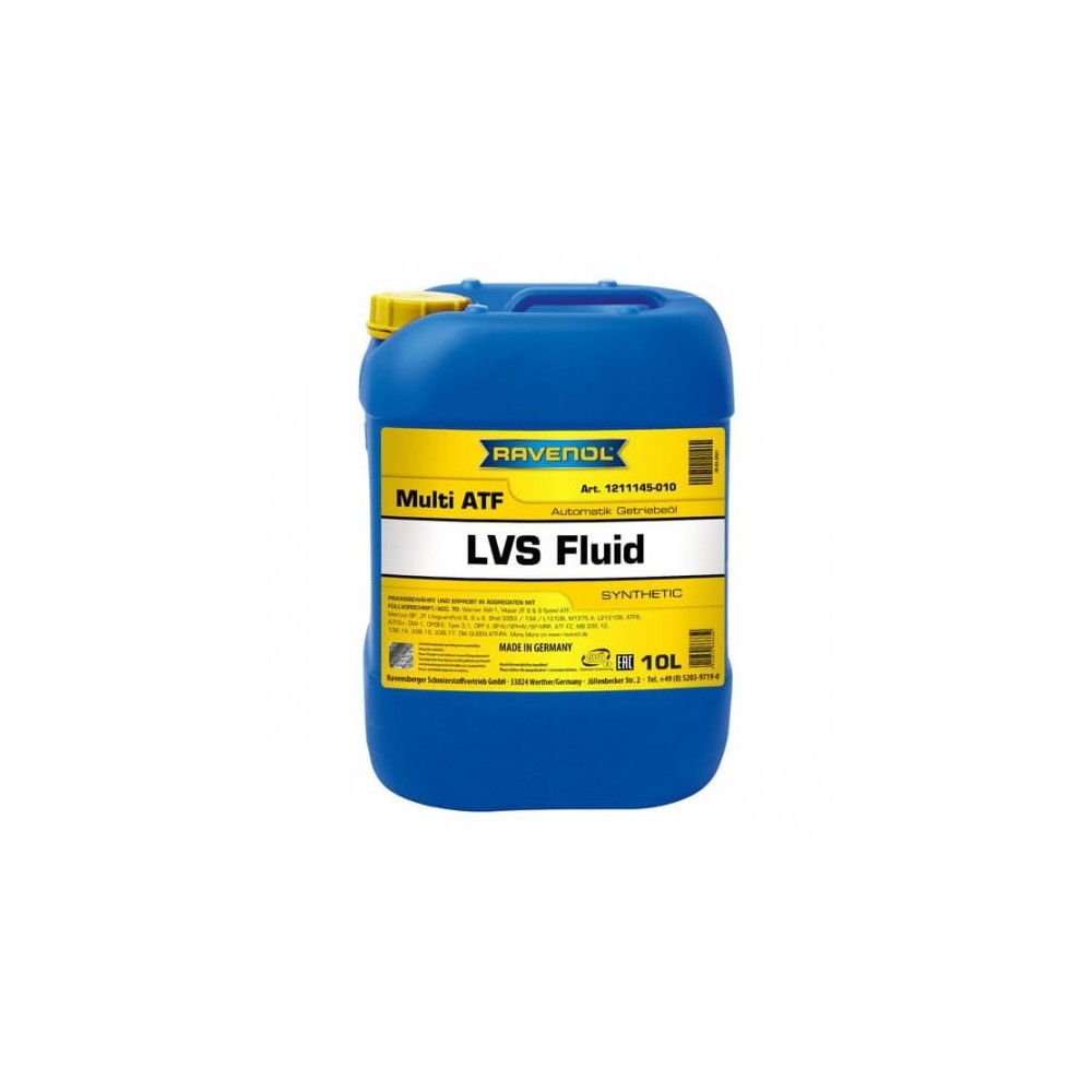 Automatinės pavarų dėžės alyva RAVENOL ATF LVS 10L