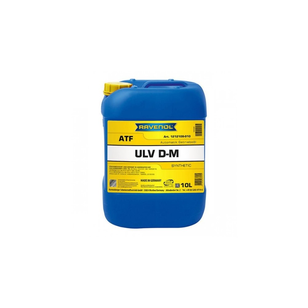 Automatinės pavarų dėžės alyva RAVENOL ATF ULV DM 10L