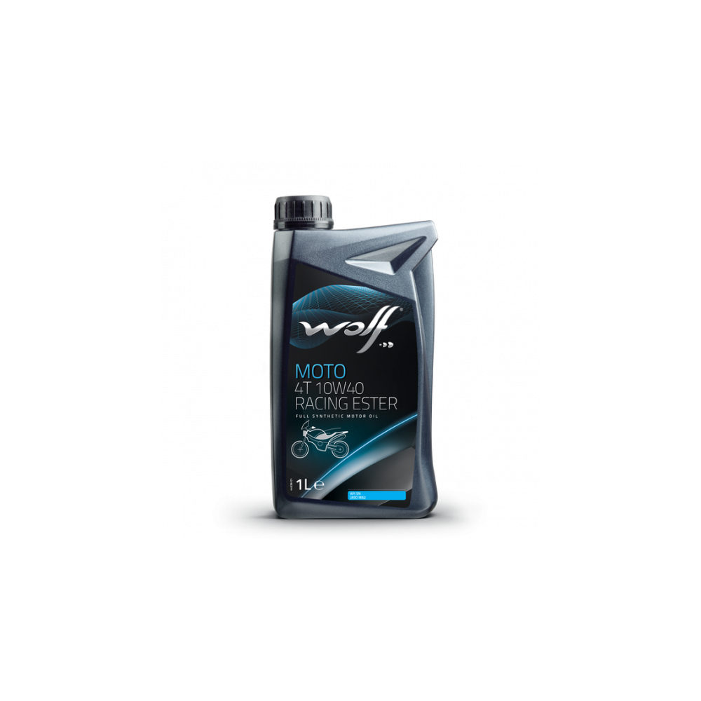 Variklio alyva WOLF MOTO 10W40 4T RACING ESTER 1L