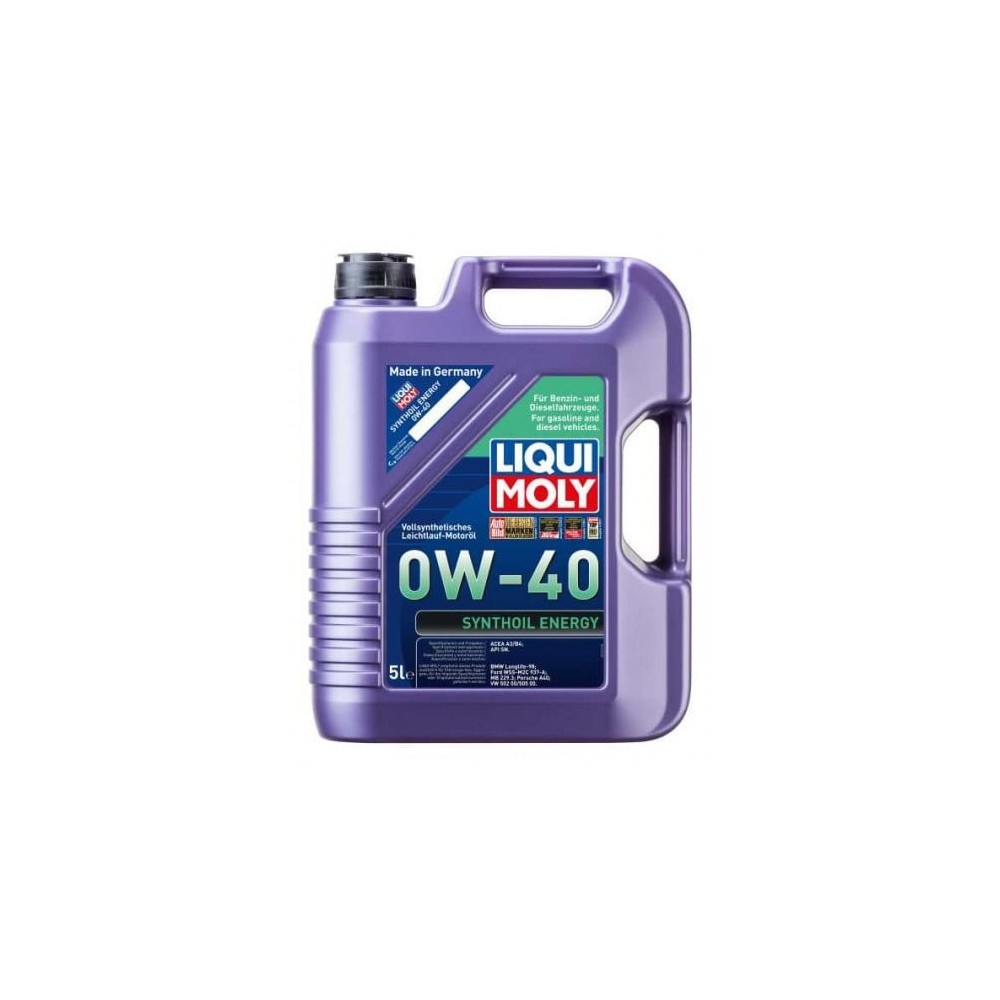 Variklio alyva LIQUI MOLY SYNTHOIL ENERGY 0W40 5L