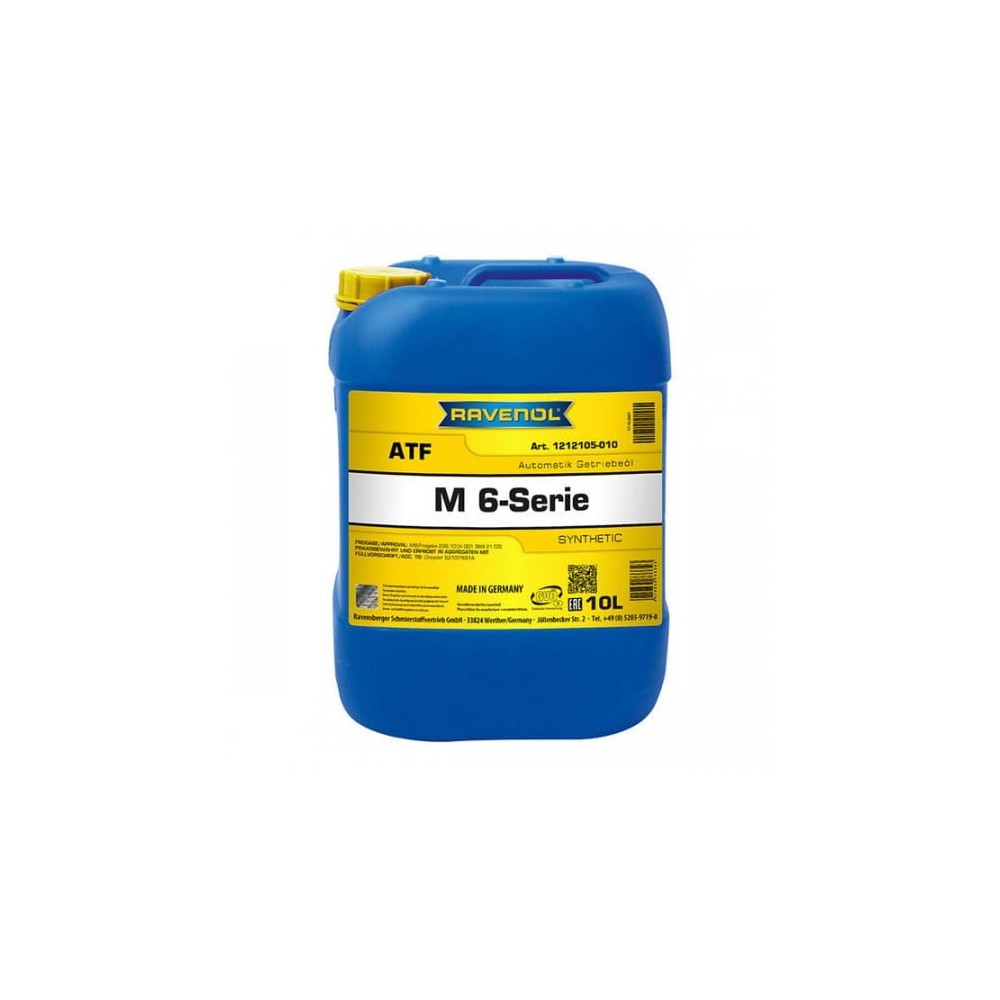 Automatinės pavarų dėžės alyva RAVENOL ATF M 6-Series 10L