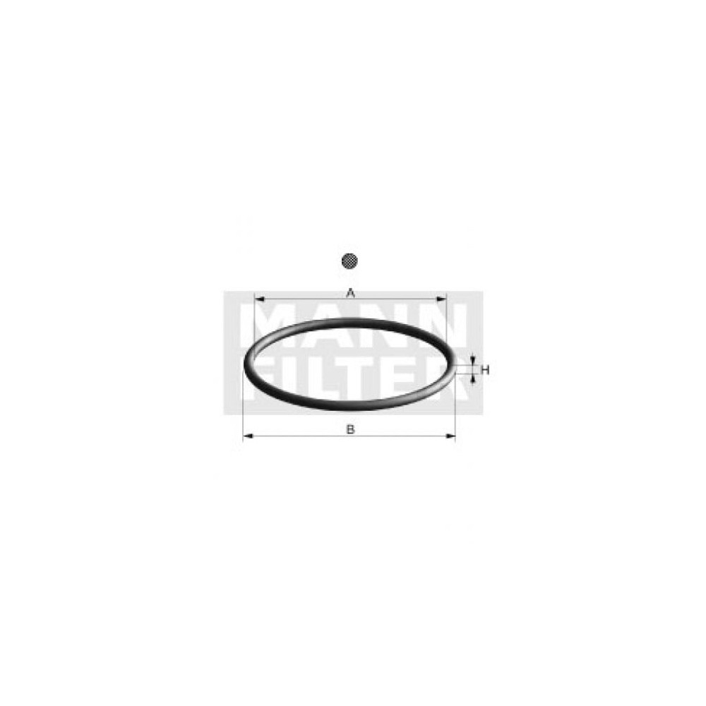 Tarpiklis, alyvos filtras MANN-FILTER Di 007-00