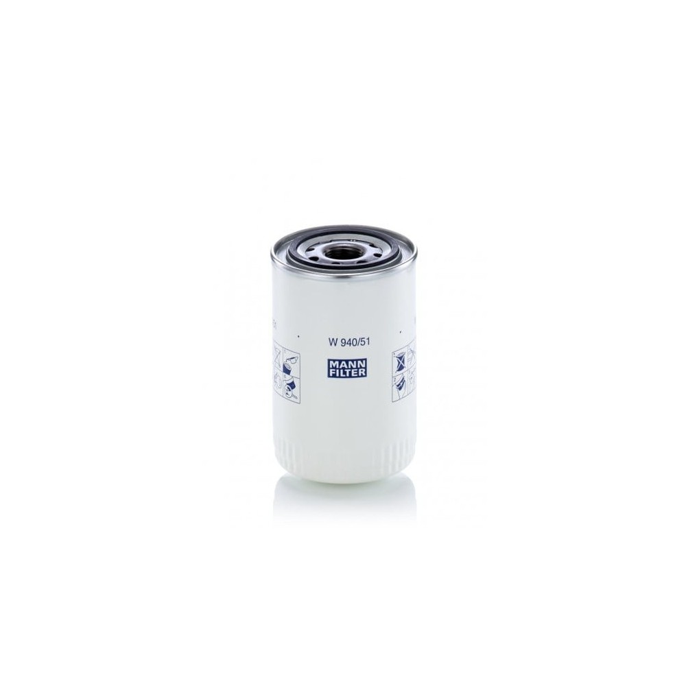 Filtras, hidraulinio kėlimo sistema MANN-FILTER W 940/51