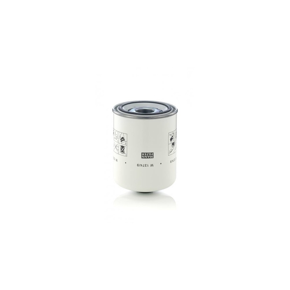 Filtras, hidraulinio kėlimo sistema MANN-FILTER W 1374/9