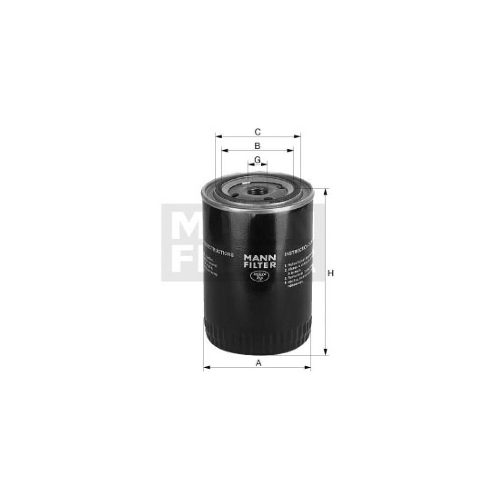Aušinimo skysčio filtras MANN-FILTER WA 9140