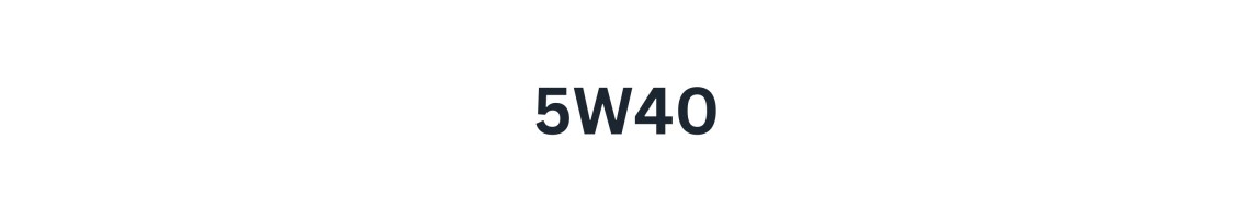 5W-40 variklio alyva internetu | Benzinui ir dyzeliui